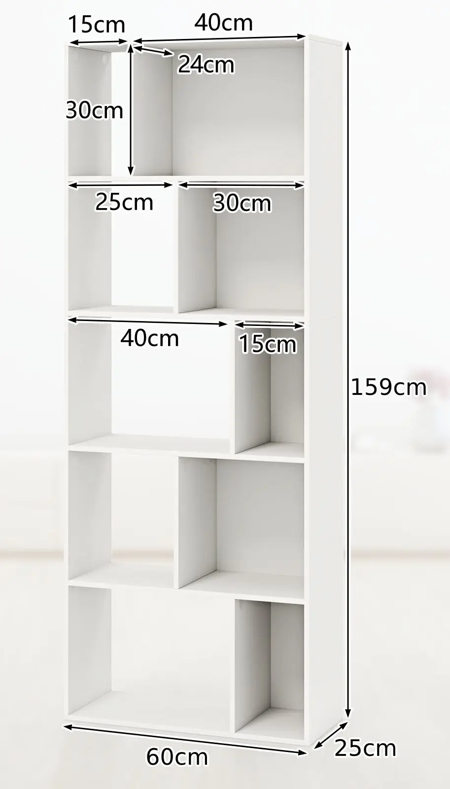 Etajera Costway JV11917WH (White)