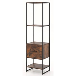 Стеллаж Costway JV11921CF (Rustic Brown) Thumb