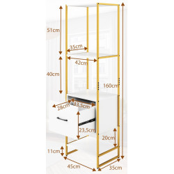 Etajera Costway JV11921WH (White) Thumb