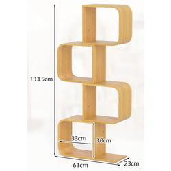 Стеллаж Costway JV11993NA (Natural) Thumb