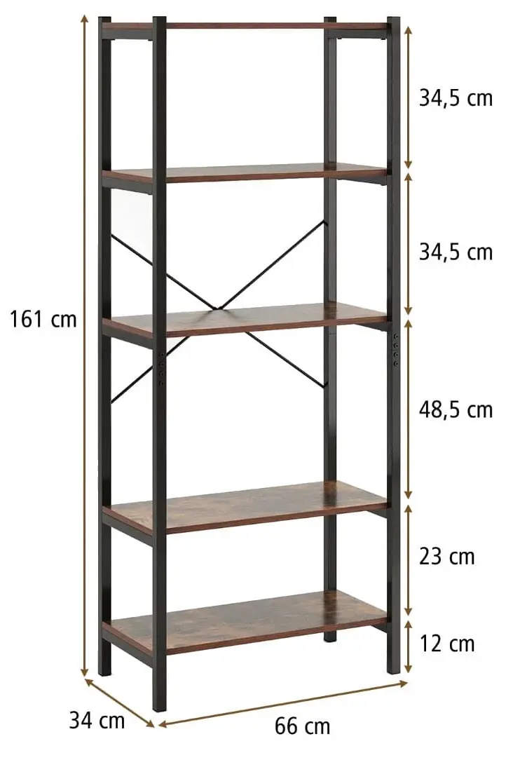 Etajera Costway JV11997CF (Brown)