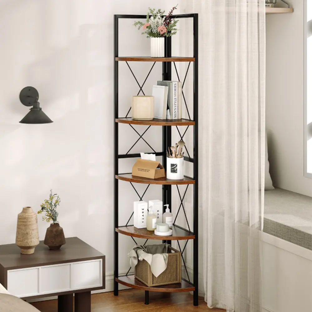 Etajera Costway JV12001CF (Brown/Grey Oak)