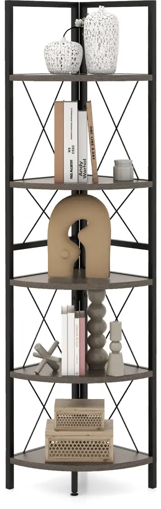 Etajera Costway JV12001OA (Brown/Grey Oak)