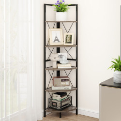 Etajera Costway JV12001OA (Brown/Grey Oak)