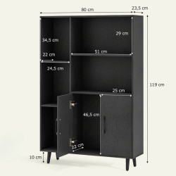 Etajera Costway JV12109DK (Black) Thumb