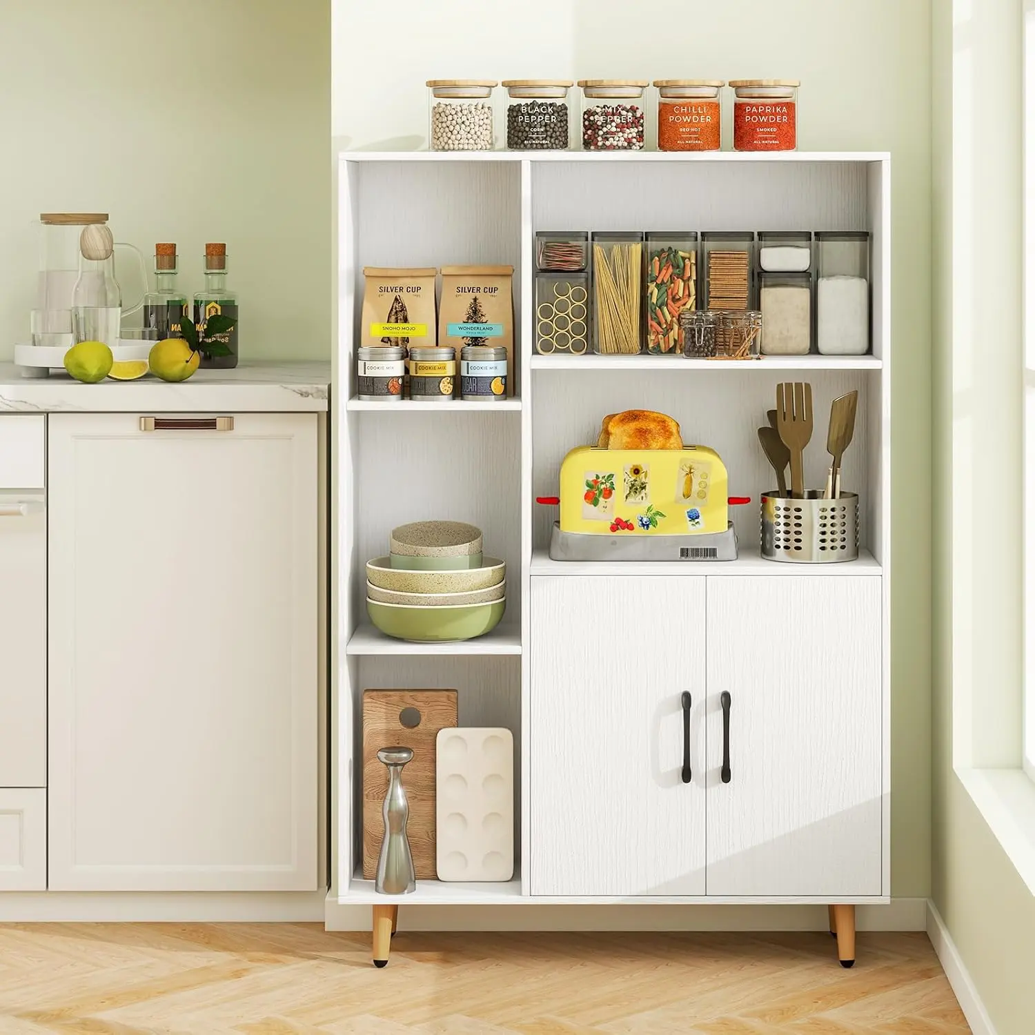 Стеллаж Costway JV12109WH (White)