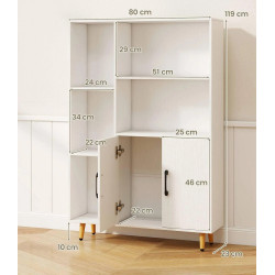 Стеллаж Costway JV12109WH (White) Thumb