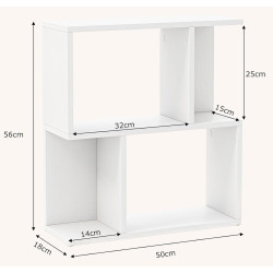 Стеллаж Costway JV12370WH (White) Thumb