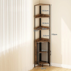 Etajera Costway JV12611CF (Brown/Black) Thumb
