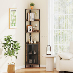 Etajera Costway JV12611CF (Brown/Black)