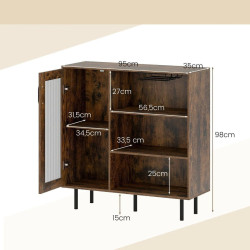 Bufet Costway JV12627CF (Brown) Thumb