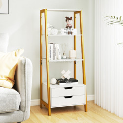 Etajera Costway JV12654WH (White/Gold)