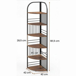 Etajera Costway JV12738CF (Brown/Black) Thumb