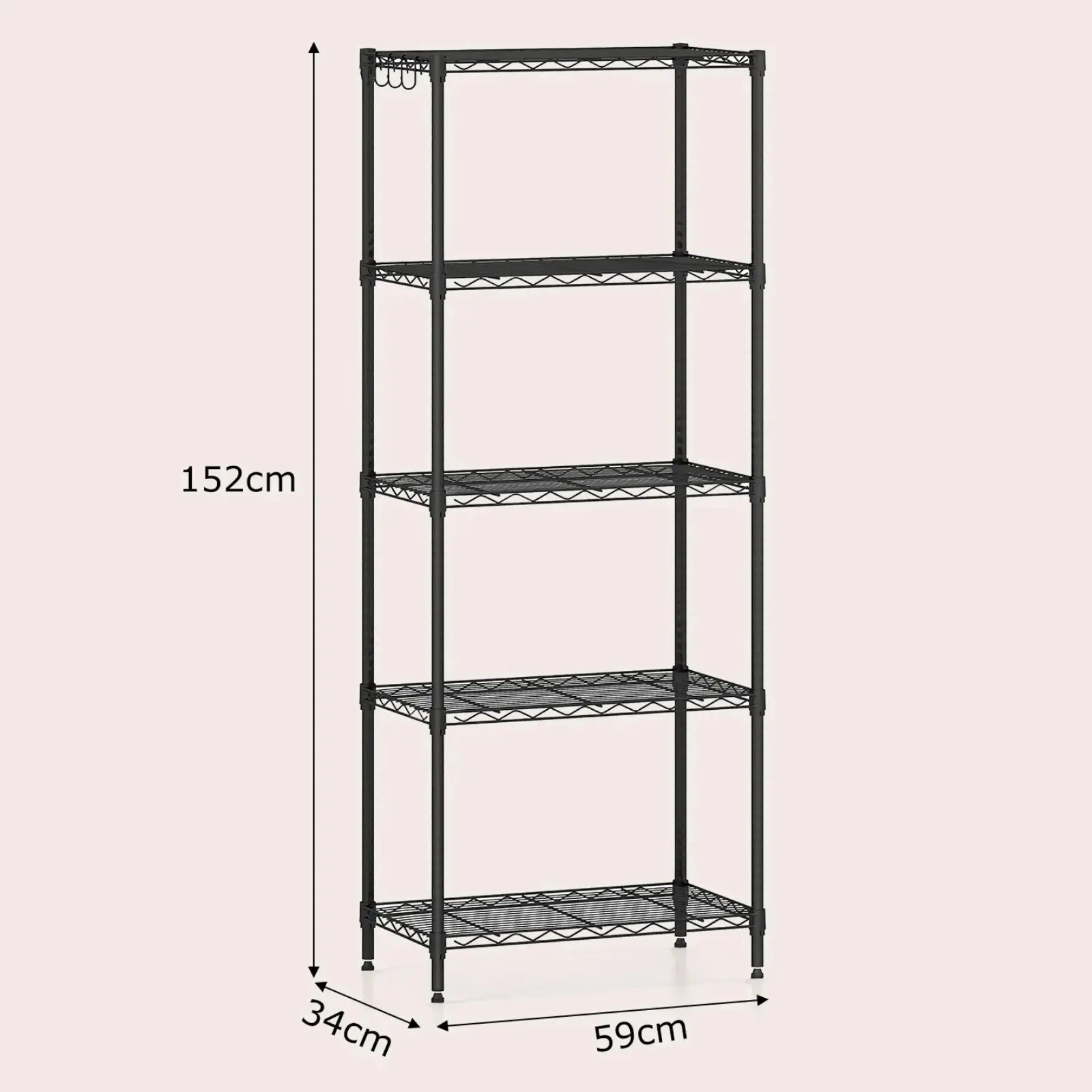 Etajera Costway JV12973DK (Black) - 3