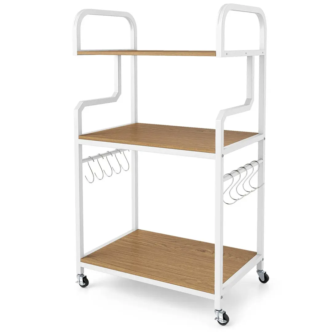 Etajera Costway JV13339NA (Natural/White)