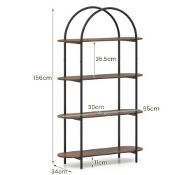 Etajera Costway JV13495CF (Brown) Thumb