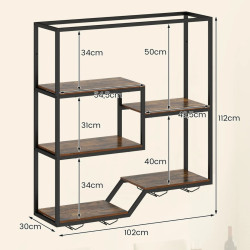 Etajera Costway JV13508CF (Brown) Thumb