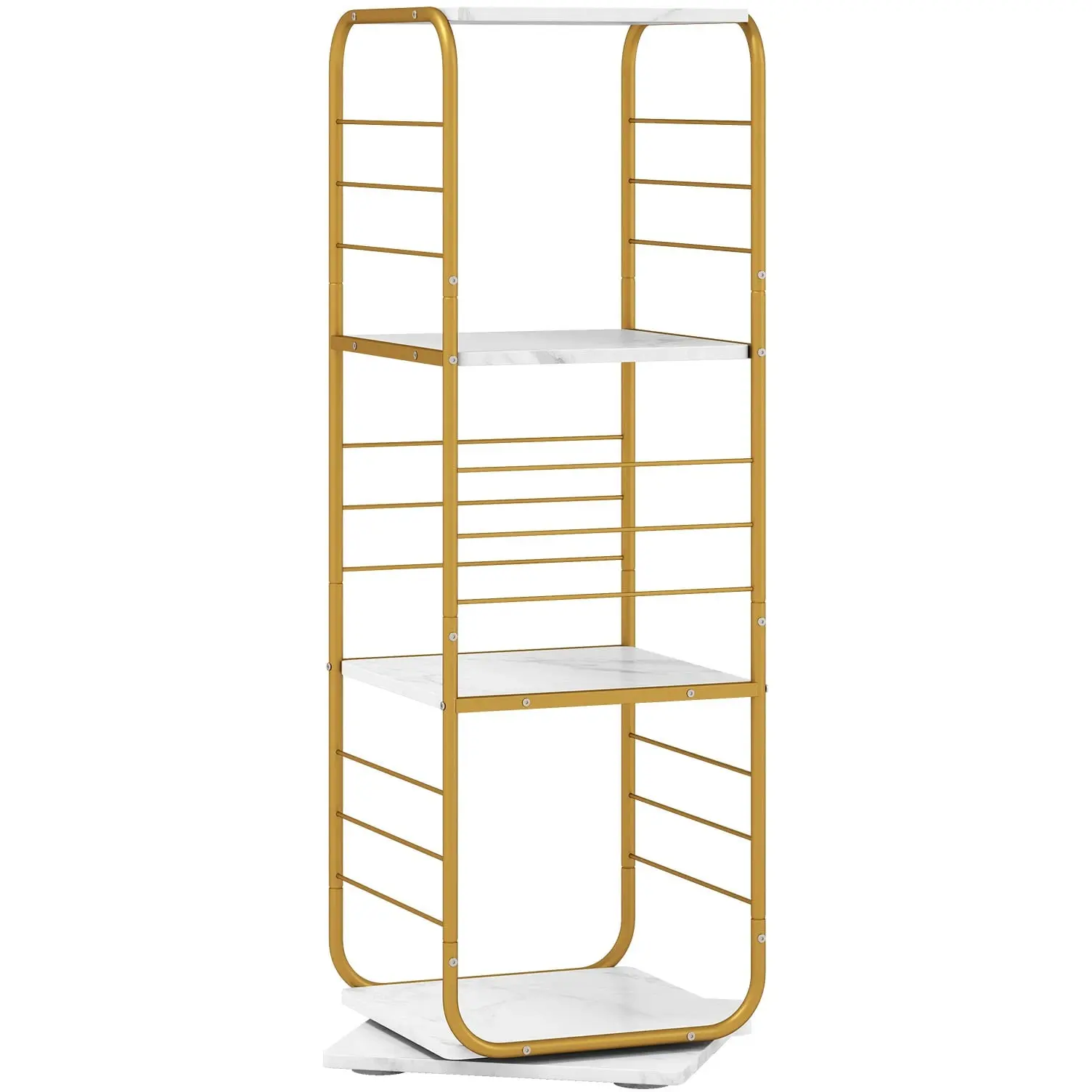 Etajera Costway JV13942GD (Gold/White) - 2