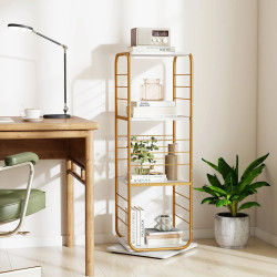 Etajera Costway JV13942GD (Gold/White)