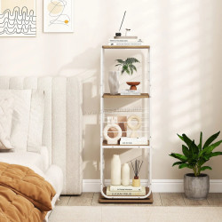 Etajera Costway JV13942NA (Natural/White)