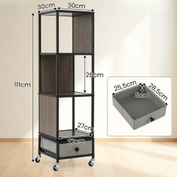 Etajera Costway JV13976GR (Grey/Brown) Thumb
