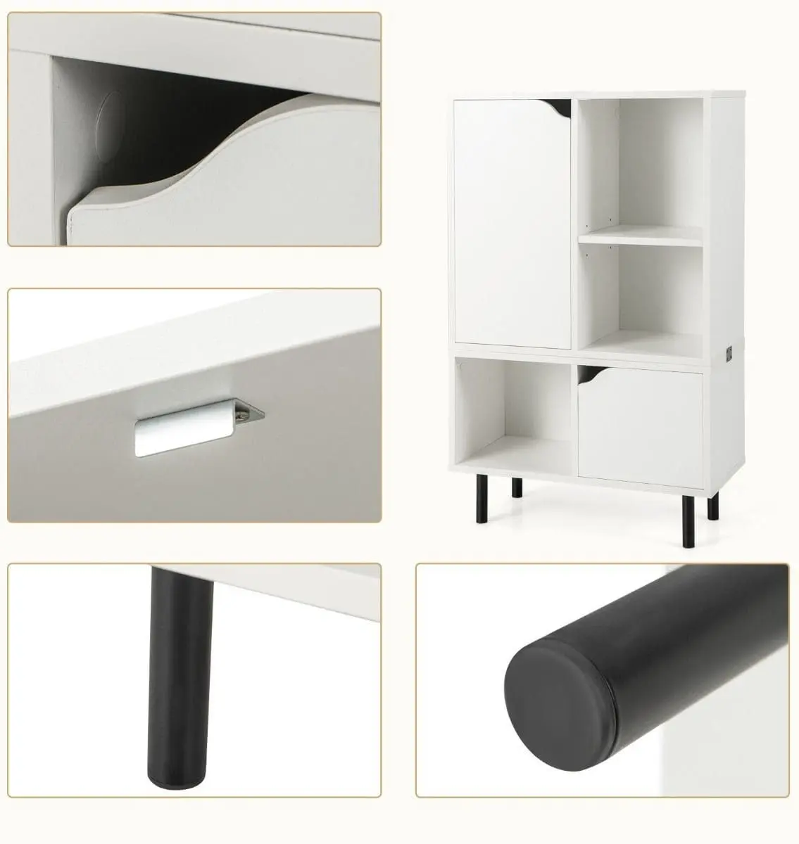 Etajera Costway JZ10160WH (White)