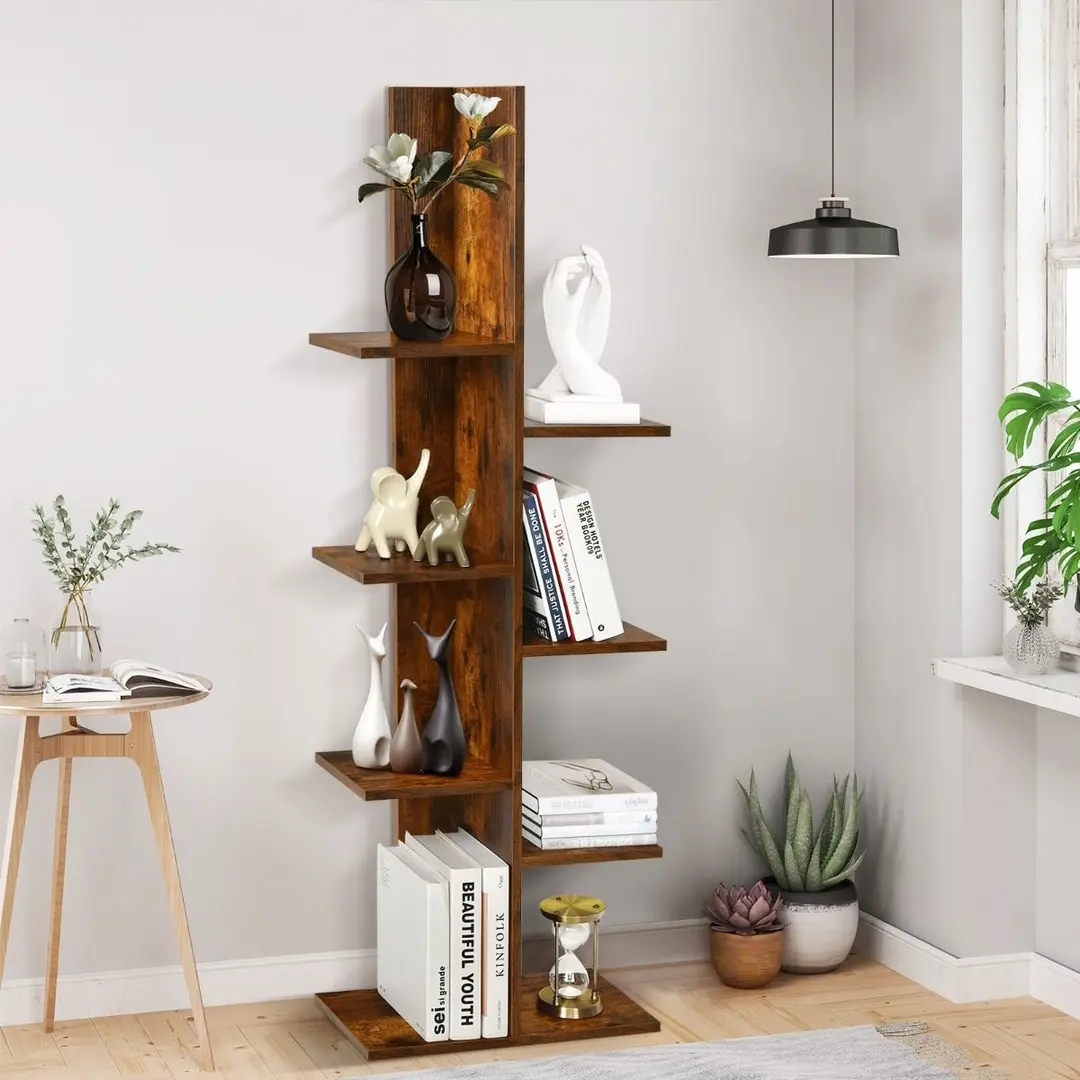 Стеллаж Costway JZ10176CF (Rustic Brown)