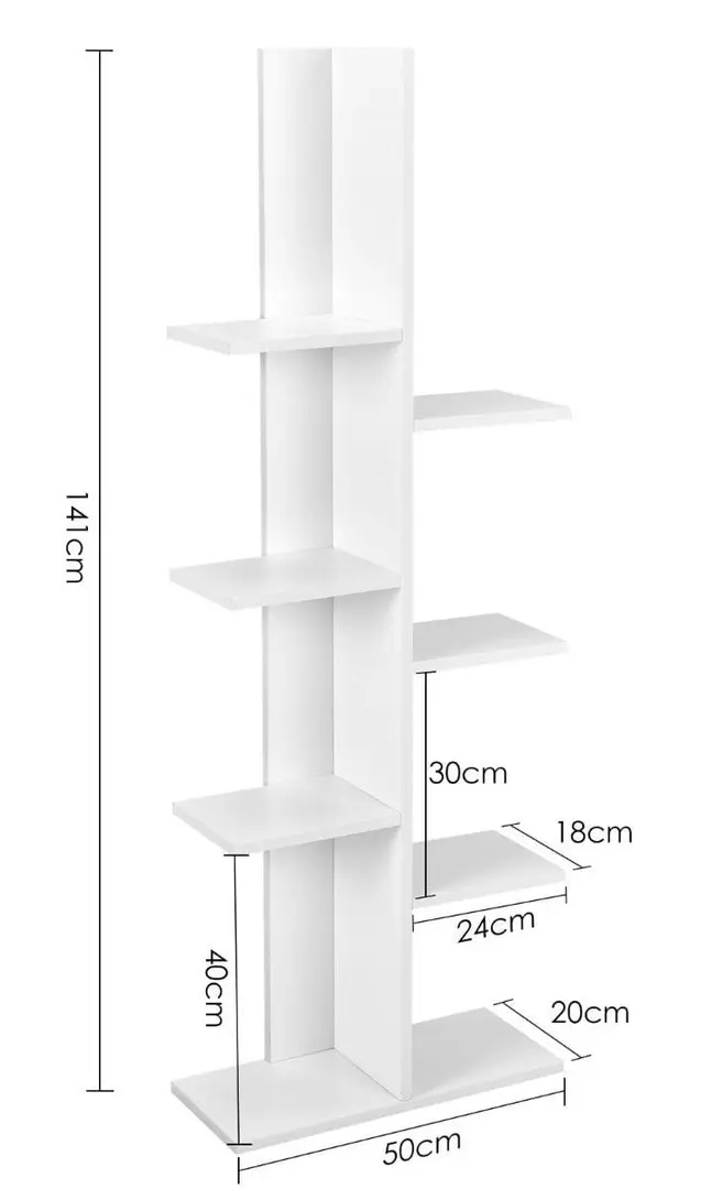 Etajera Costway JZ10176WH (White)