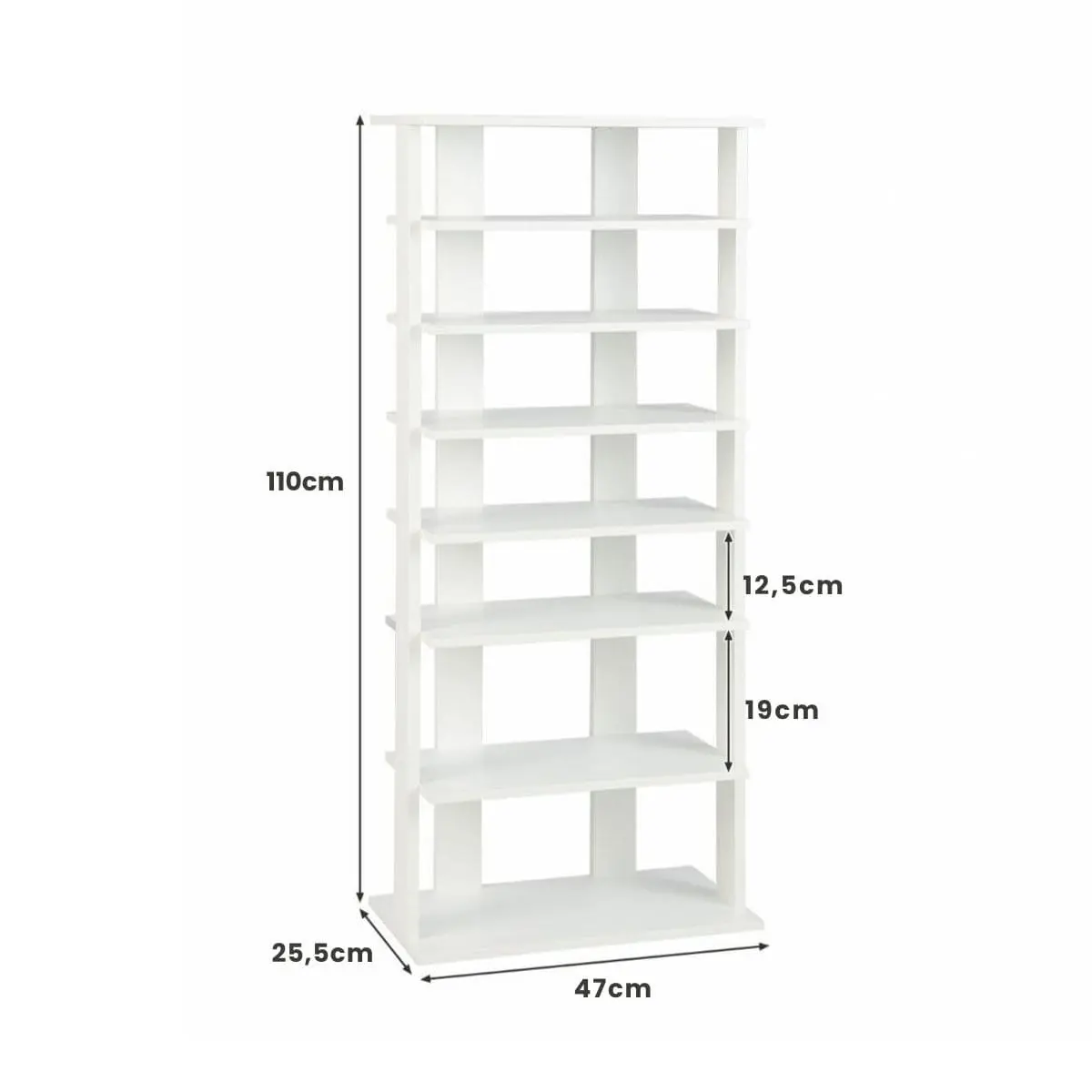 Etajera Costway JZ10275WH (White) - 4