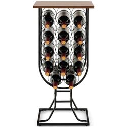 Подставка для бутылок Costway JV10767DK (Brown/Black) Thumb