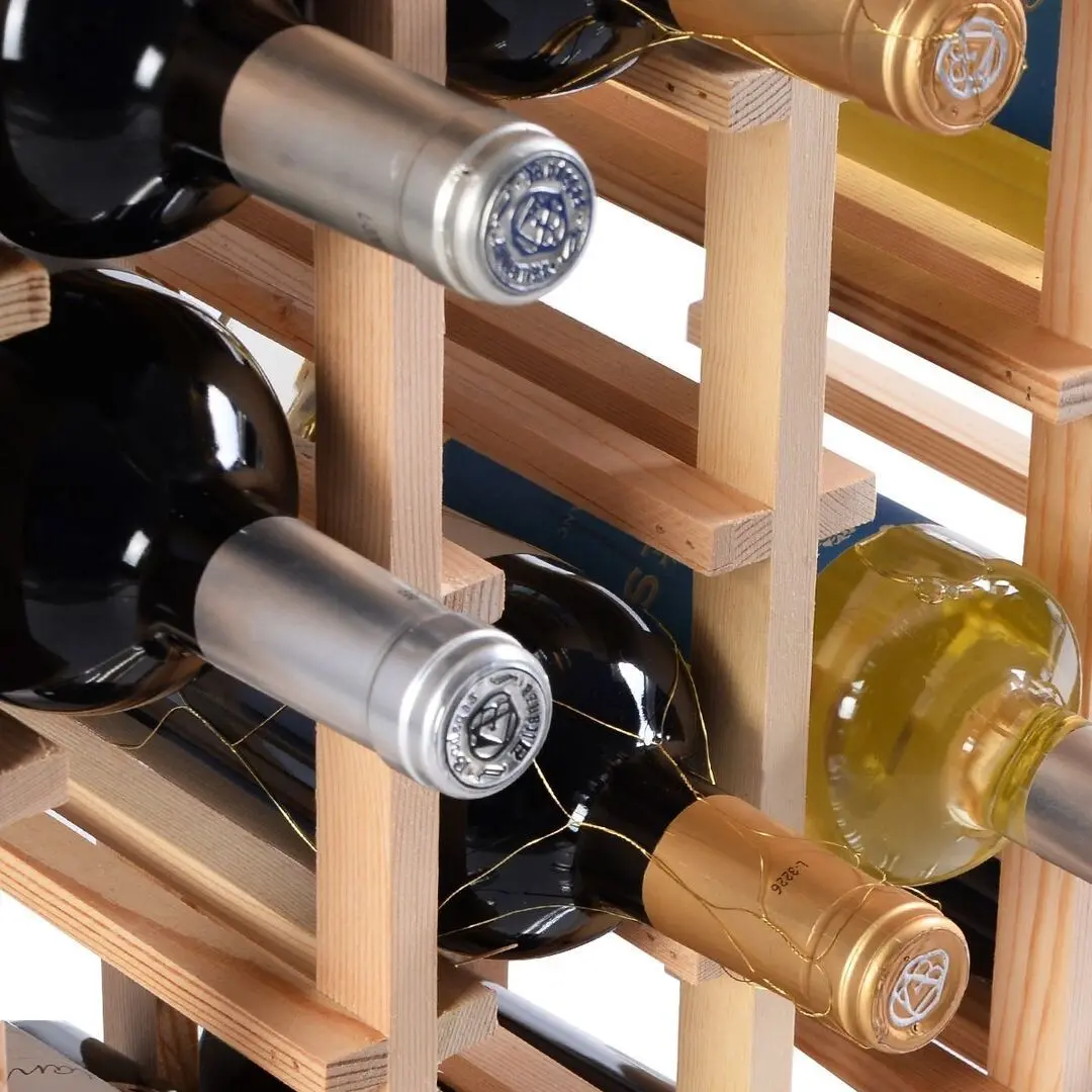 Suport pentru sticle Costway JV10938 (Natural) - 8