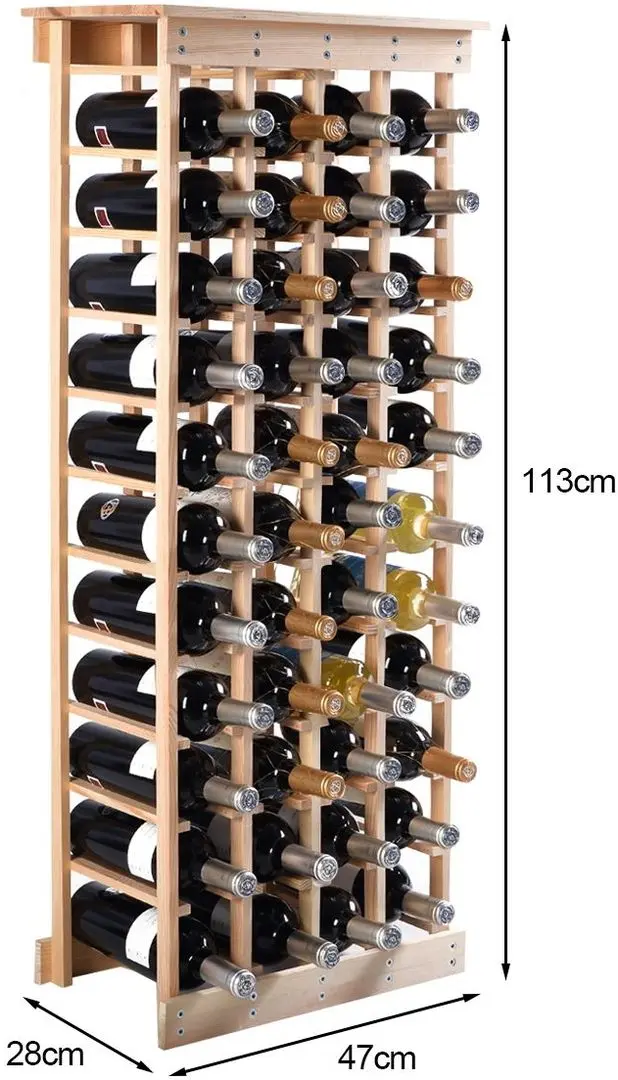 Suport pentru sticle Costway JV10938 (Natural) - 2