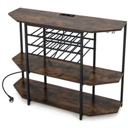 Etajera pentru sticle Costway JV11141DE-CF (Ruscic Brown/Black) Thumb