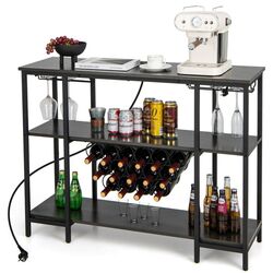 Стеллаж для бутылок Costway JV11142DE-GR (Dark Grey/Black) Thumb