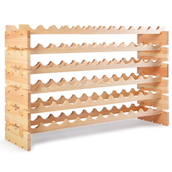 Etajera modulara pentru sticle Costway JV11734NA (Natural) Thumb