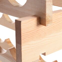 Etajera modulara pentru sticle Costway JV11734NA (Natural) Thumb