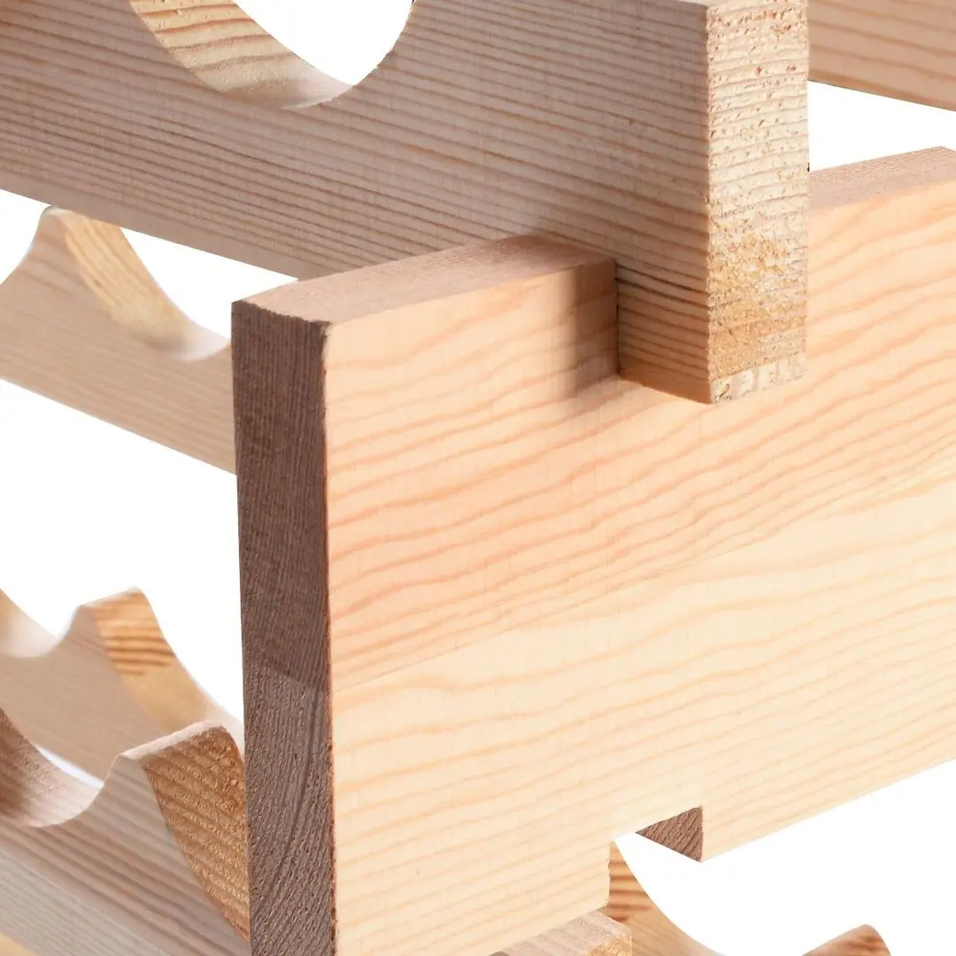 Etajera modulara pentru sticle Costway JV11734NA (Natural)