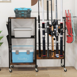 Стеллаж для удочек Costway TA10072 (Brown/Black) Thumb