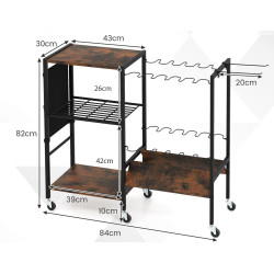 Стеллаж для удочек Costway TA10072 (Brown/Black) Thumb