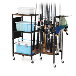 Стеллаж для удочек Costway TA10072 (Brown/Black) Thumb