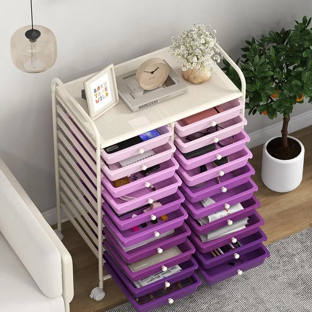 Etajera-organizator Costway HW56501PU (Purple) - 6