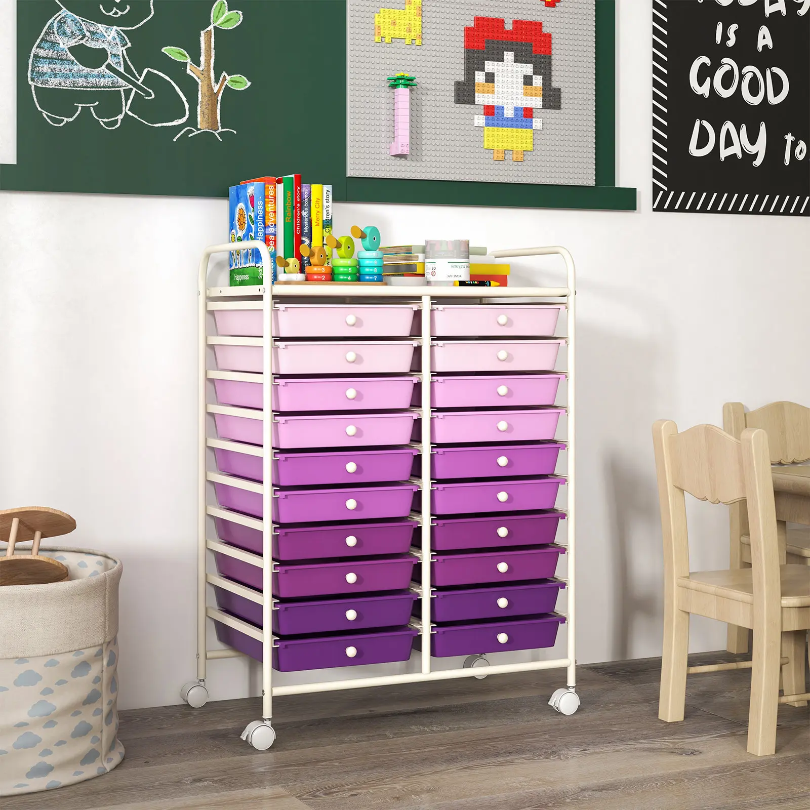 Etajera-organizator Costway HW56501PU (Purple) - 7