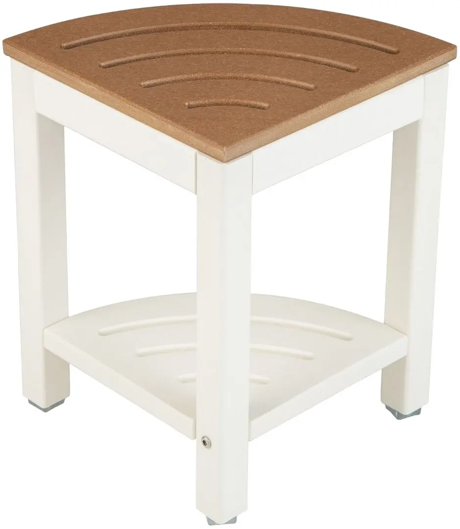Табурет-стеллаж Costway BA7860CF (Brown/White)
