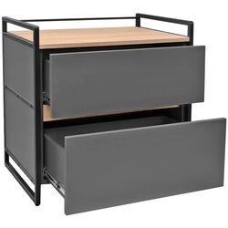 Tumba pentru imprimantă DP 70 2 sertare (Wood/Grey/Black) Thumb