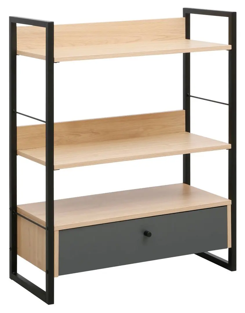 Стеллаж DP Alto (Dark Grey/Oak) - 2