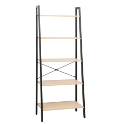 Стеллаж DP Azalia 64x34x164 (Oak/Black) Thumb
