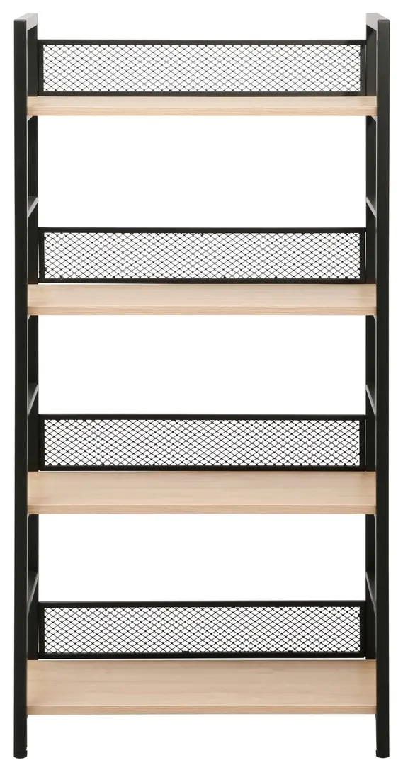 Стеллаж DP Brick 60x28x121 (Black/Natural) - 3