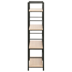 Стеллаж DP Brick 60x28x121 (Black/Natural) Thumb