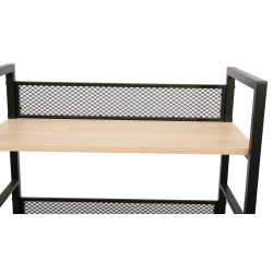 Стеллаж DP Brick 60x28x121 (Black/Natural) Thumb