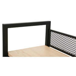 Стеллаж DP Brick 60x28x121 (Black/Natural) Thumb